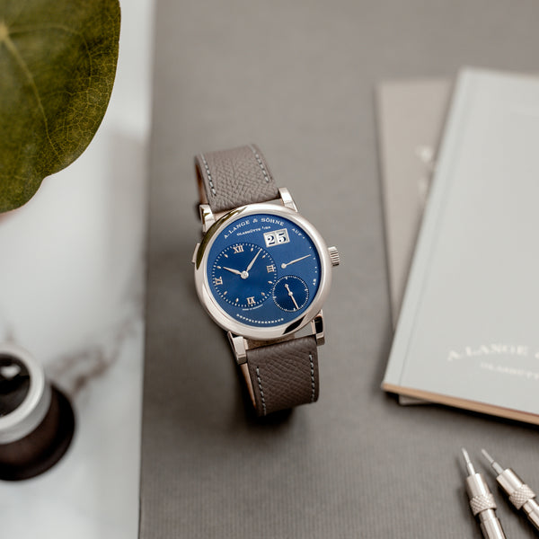 A. Lange & Söhne Lange 1  - Blue dial - 101.027 - First generation - Full set