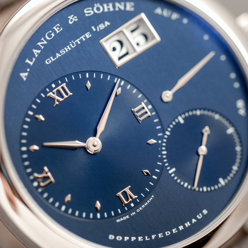 A. Lange & Söhne Lange 1  - Blue dial - 101.027 - First generation - Full set