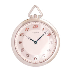 Cartier Platinum Pocket watch - Mother of pearl dial - Anno 1929