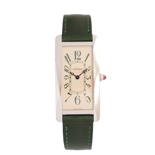 Cartier Tank Cintrée NSO - Platinum - Green