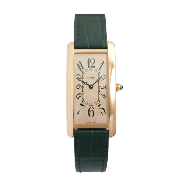 Cartier Tank Cintrée NSO - Yellow gold - Green numerals 4123