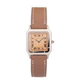Cartier Santos Dumont 90th anniversary - Platinum - Salmon dial