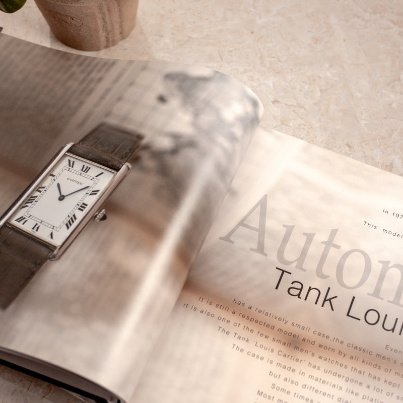 Cartier Tank Louis Automatique "Jumbo" - 1970's - White gold - Ref. 17002