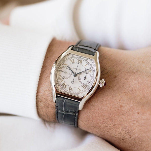 Cartier Tortue Monopoussoir Chronograph Platinum - WHTO0008 - 4574