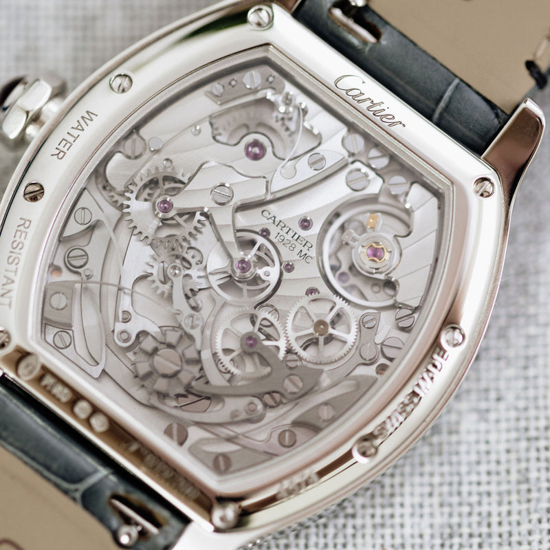 Cartier Tortue Monopoussoir Chronograph Platinum - WHTO0008 - 4574