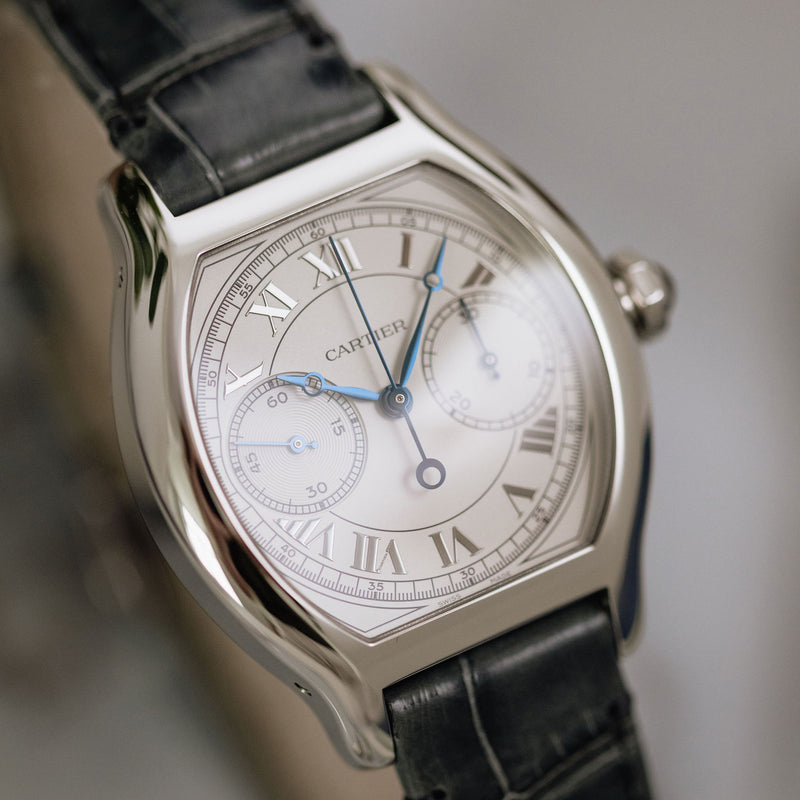 Cartier Tortue Monopoussoir Chronograph Platinum - WHTO0008 - 4574