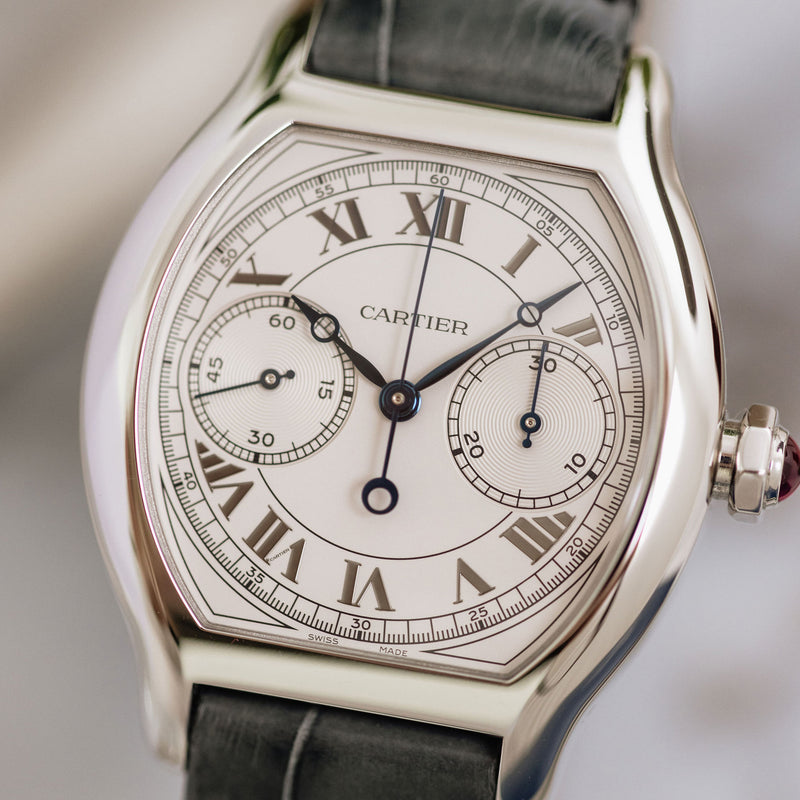 Cartier Tortue Monopoussoir Chronograph Platinum - WHTO0008 - 4574