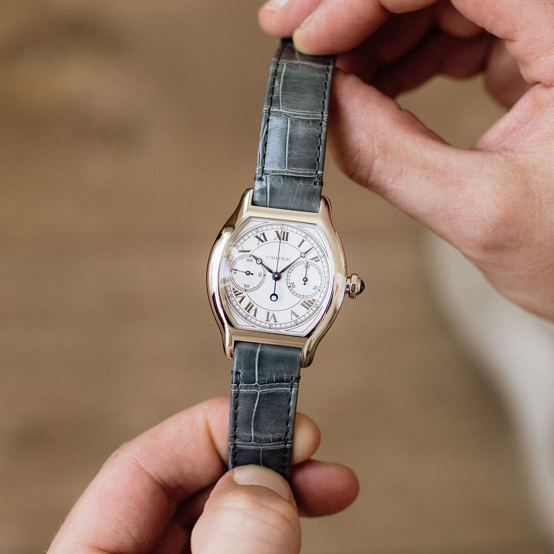 Cartier Tortue Monopoussoir Chronograph Platinum - WHTO0008 - 4574