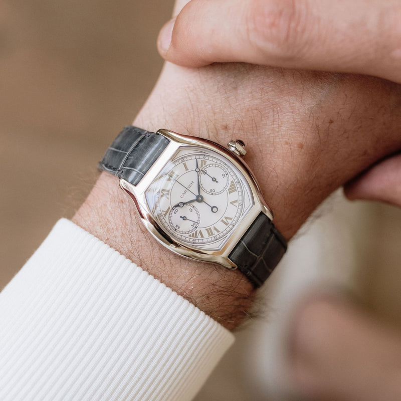 Cartier Tortue Monopoussoir Chronograph Platinum - WHTO0008 - 4574