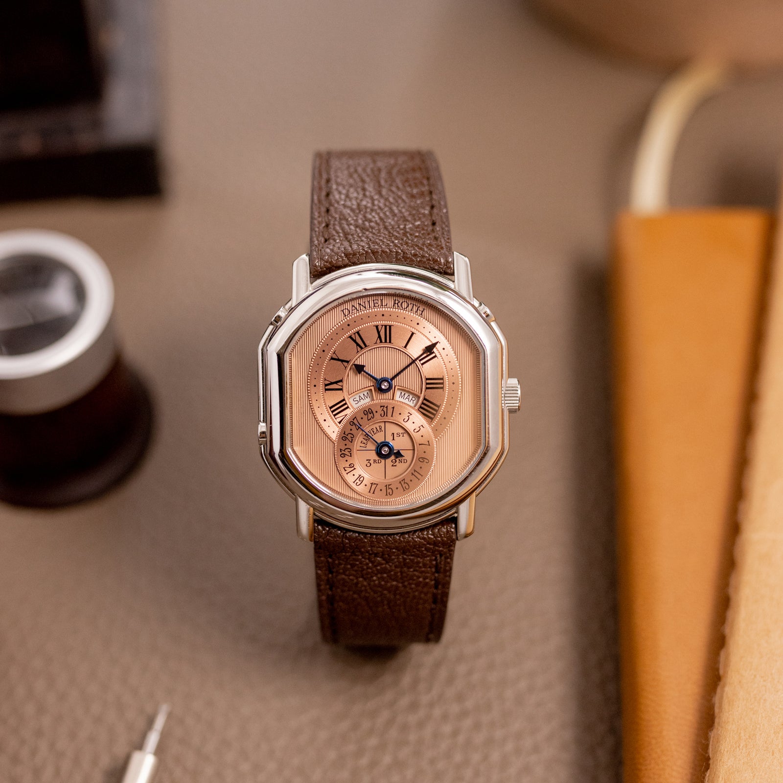 Daniel Roth Perpetual Calendar 2117 - Steel - Salmon dial – Mr