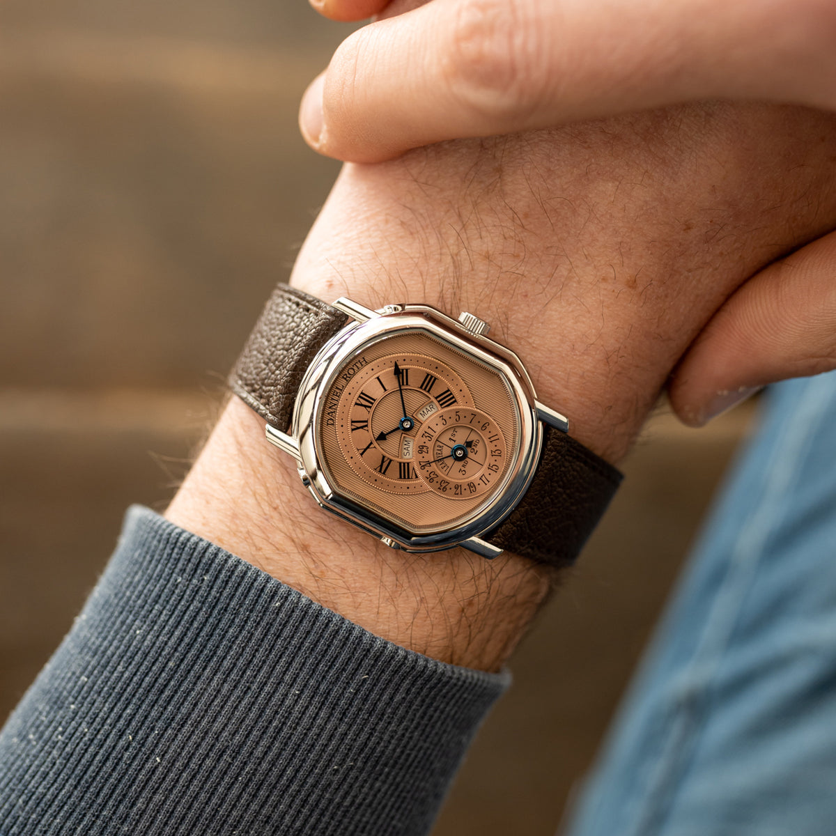 Daniel Roth Perpetual Calendar 2117 - Steel - Salmon dial – Mr