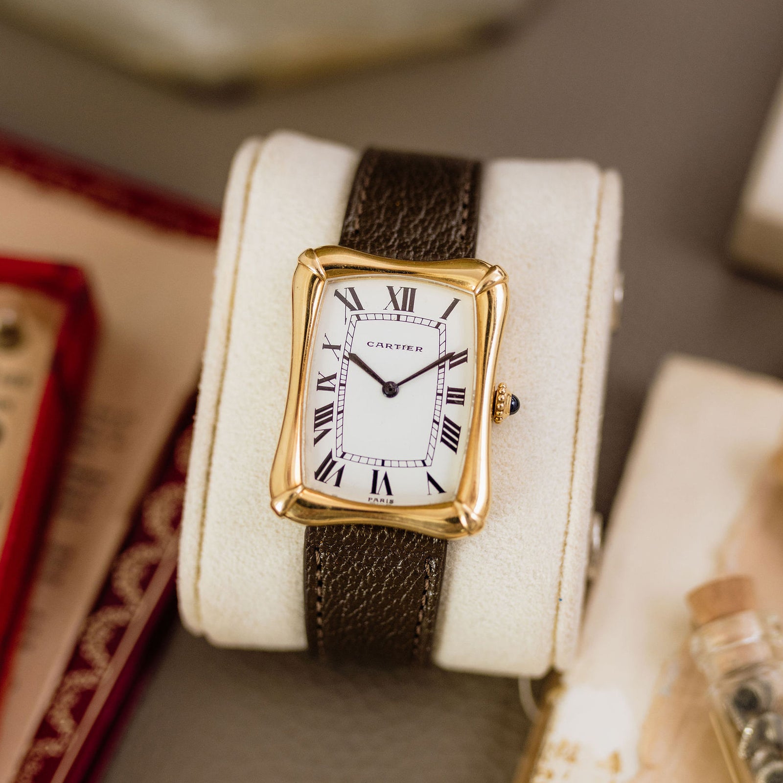 Cartier Bamboo Coussin - Ref 78102 - Yellow gold – Mr Watchley