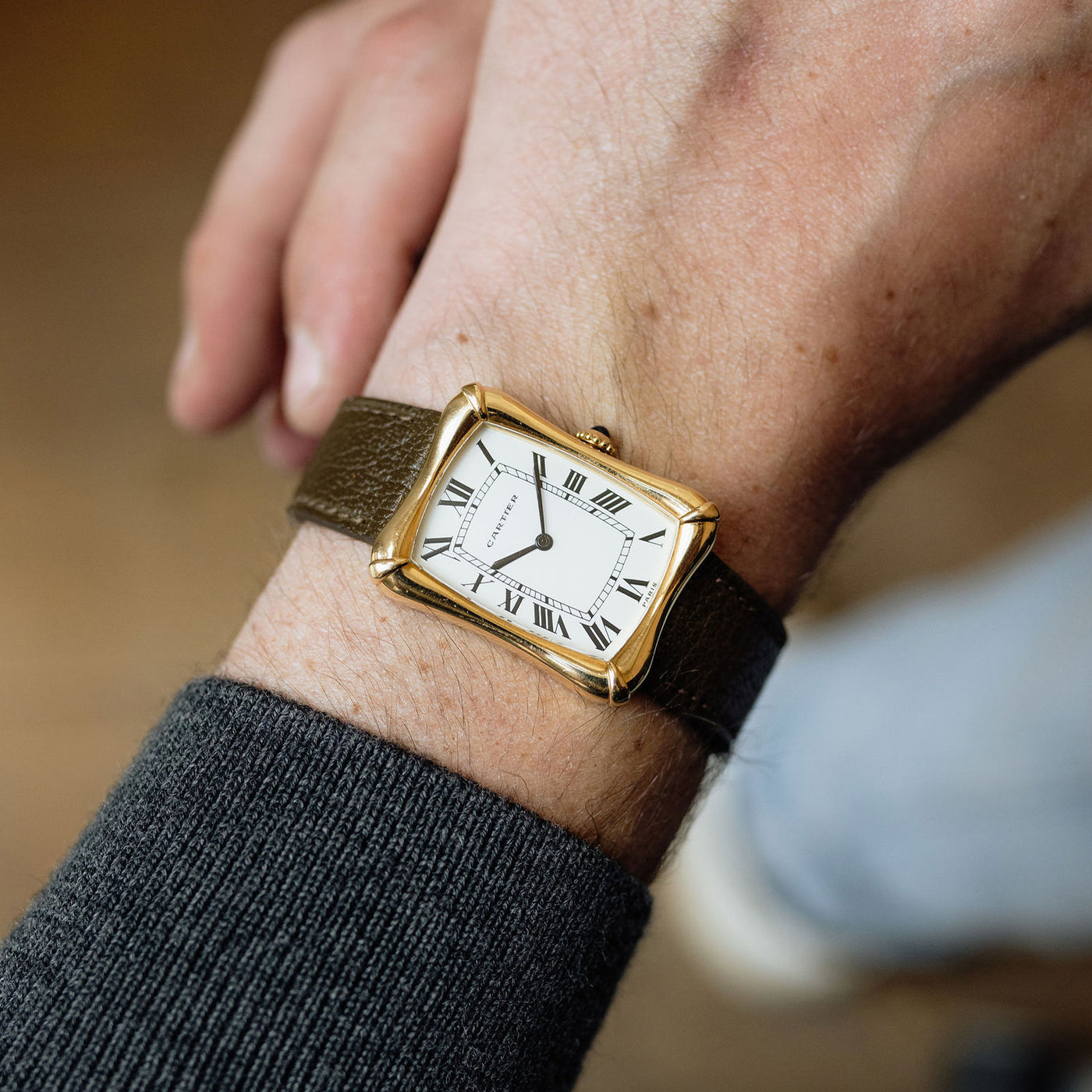 Cartier Bamboo Coussin - Ref 78102 - Yellow gold – Mr Watchley