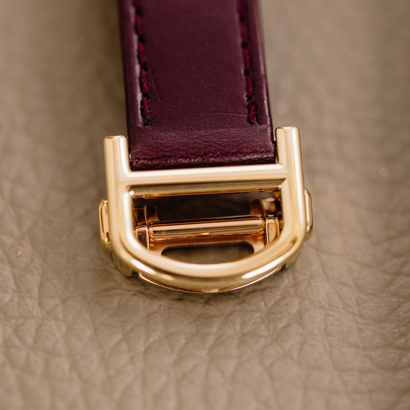 Cartier Tank Cintrée NSO - Yellow gold - Burgundy