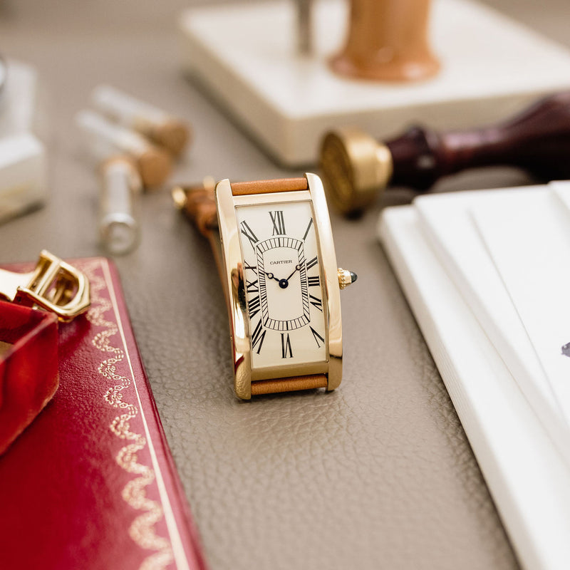 Cartier Tank Cintrée 100th Anniversary Yellow gold WGTA0057