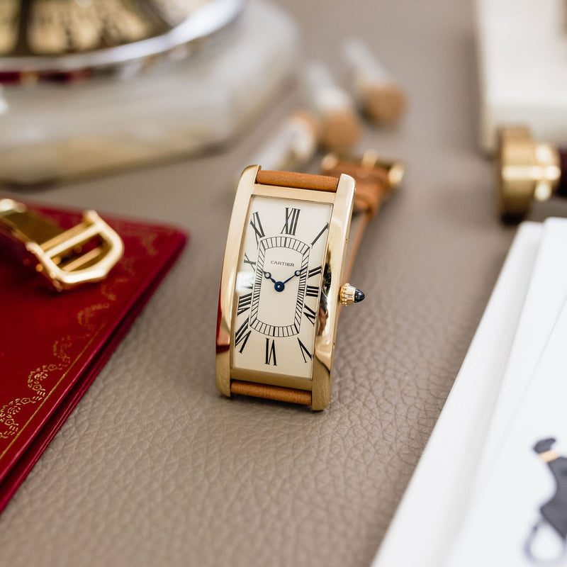 Cartier Tank Cintrée 100th Anniversary Yellow gold WGTA0057