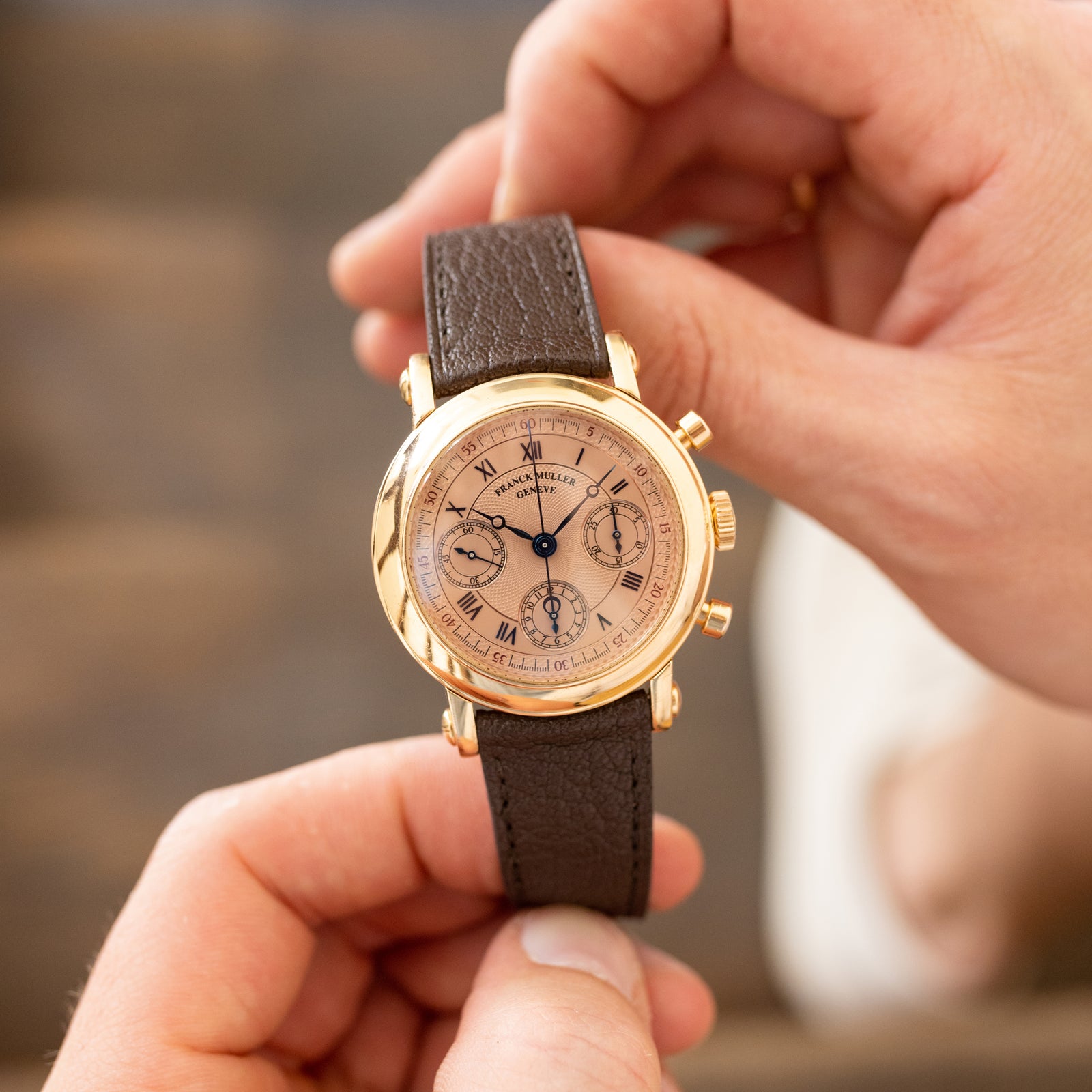 FRANCK MULLER ショップ袋 3点セット Franck Muller Chronograph Double Face - Unique Salmon dial – Mr