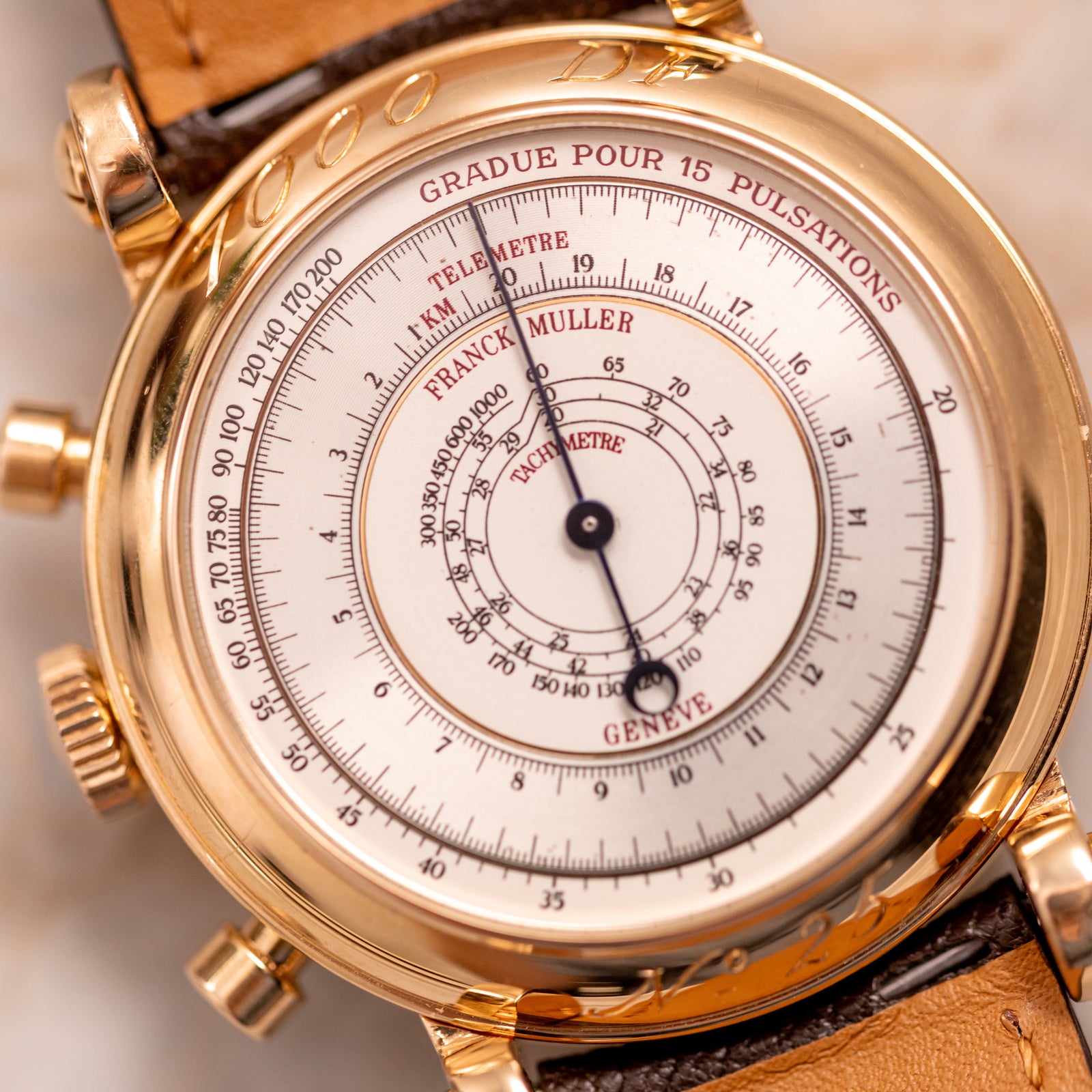 Franck Muller Chronograph Double Face - Unique Salmon dial – Mr