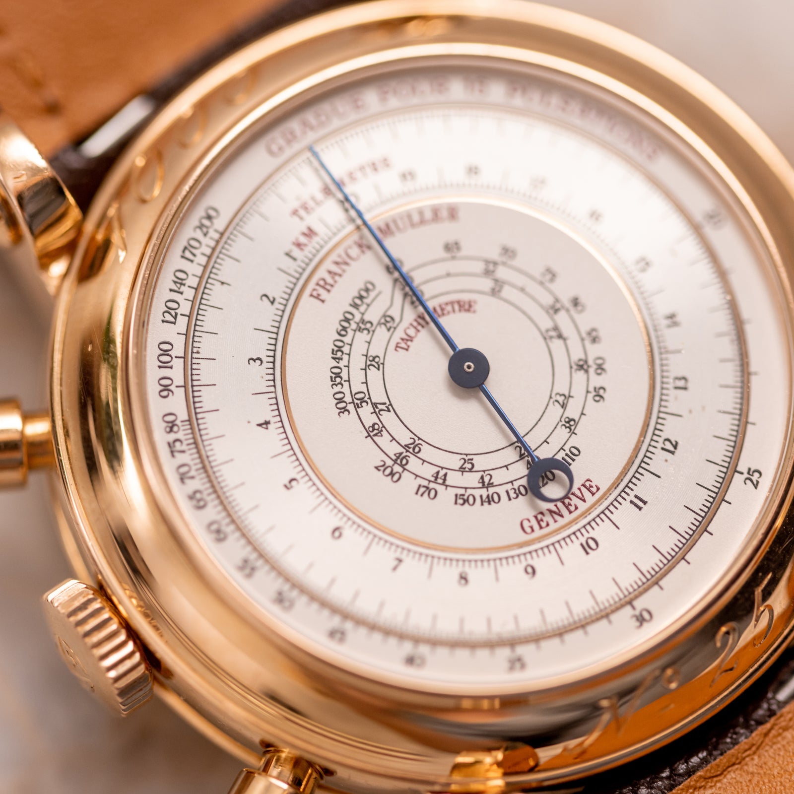 Franck Muller Chronograph Double Face - Unique Salmon dial – Mr Watchley