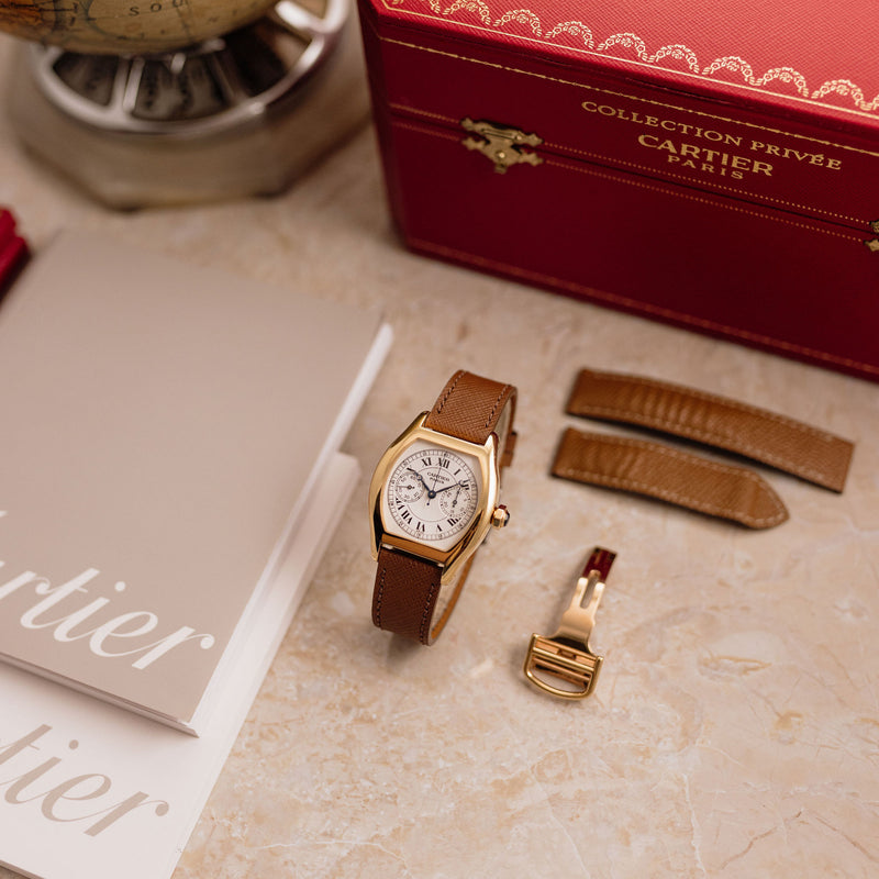 Cartier Tortue Monopoussoir Yellow Gold - Ref. 2356 - Full set