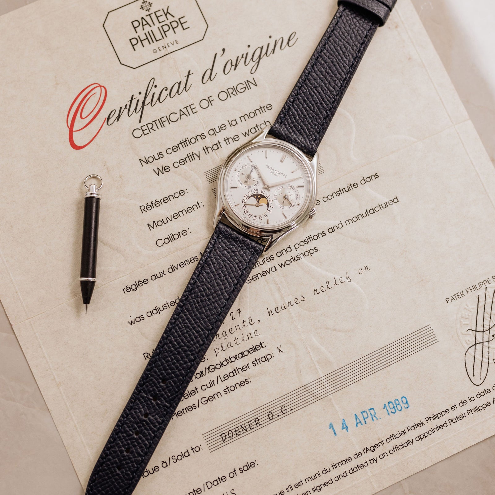 Patek Philippe Perpetual Calendar 3940 Platinum - Early second
