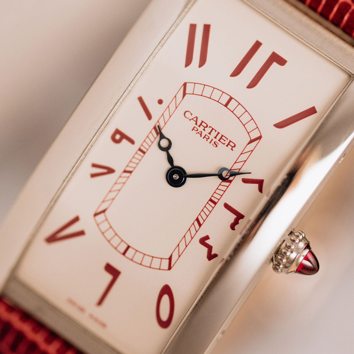 Cartier Tank Cintrée - 2006 Platinum custom order N° 1 - Full set