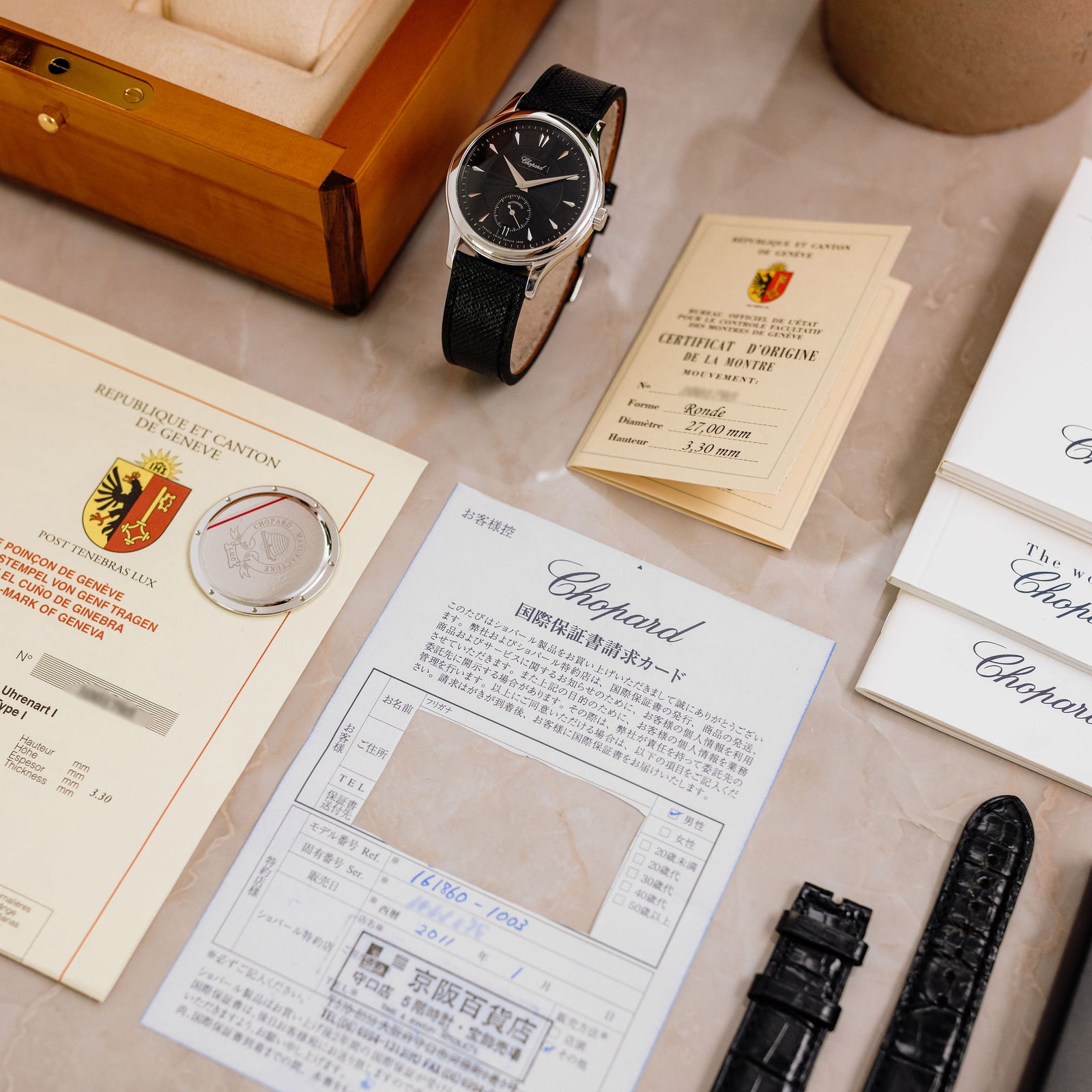 Chopard L.U.C. 1860 - 1.96 movement - Black Guilloché dial – Mr