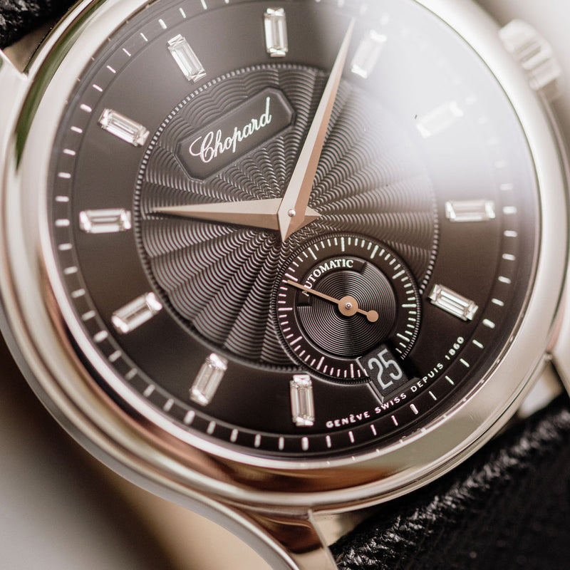 Chopard L.U.C. 1860 - 1.96 movement -  Black Guilloché with Baguette dial - Ref. 16/1860/2S