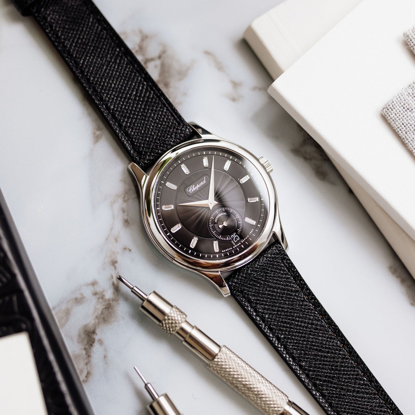 Chopard L.U.C. 1860 - 1.96 movement - Black Guilloché with