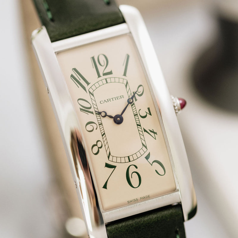 Cartier Tank Cintrée NSO - Platinum - Green