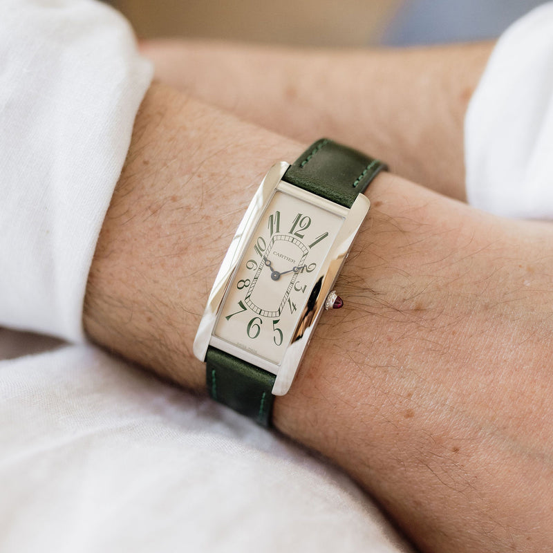 Cartier Tank Cintrée NSO - Platinum - Green