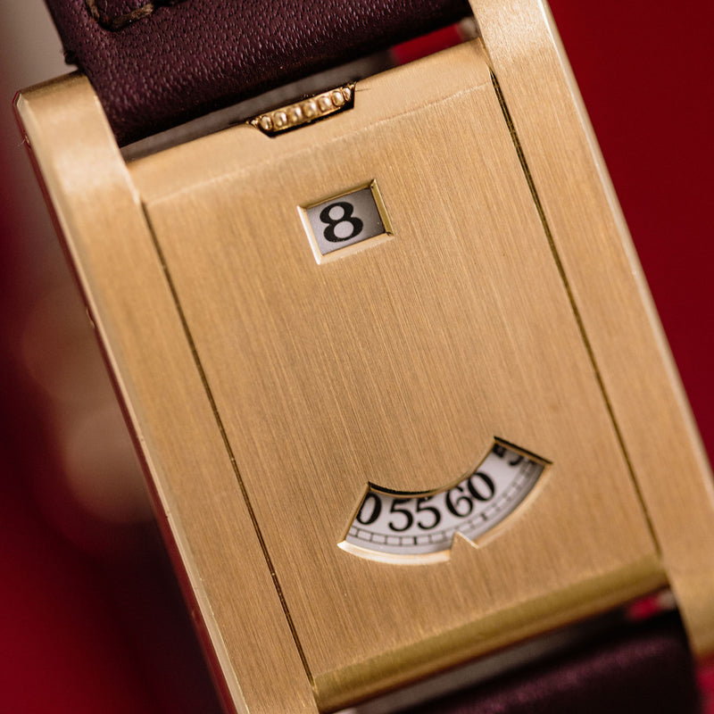 Cartier Tank à Guichets - Yellow gold - Special order from 1996