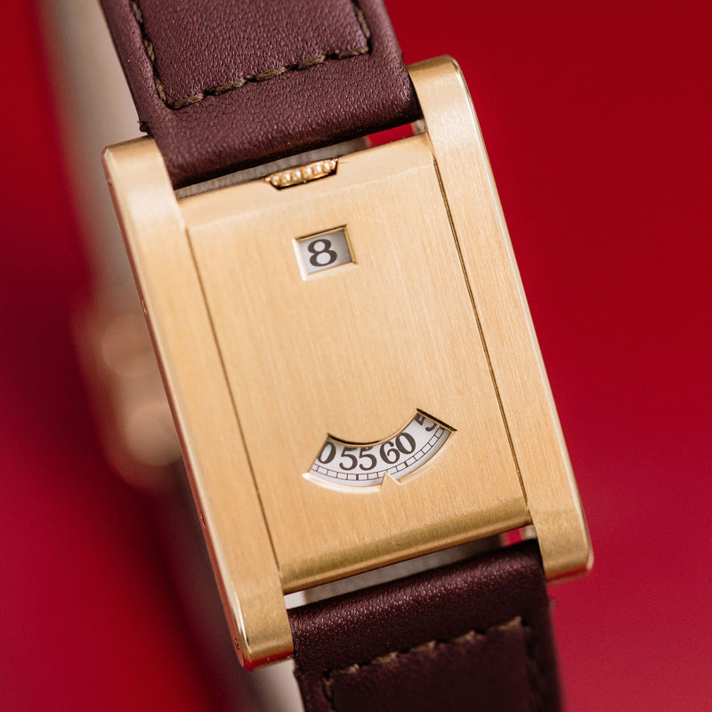 Cartier Tank à Guichets - Yellow gold - Special order from 1996