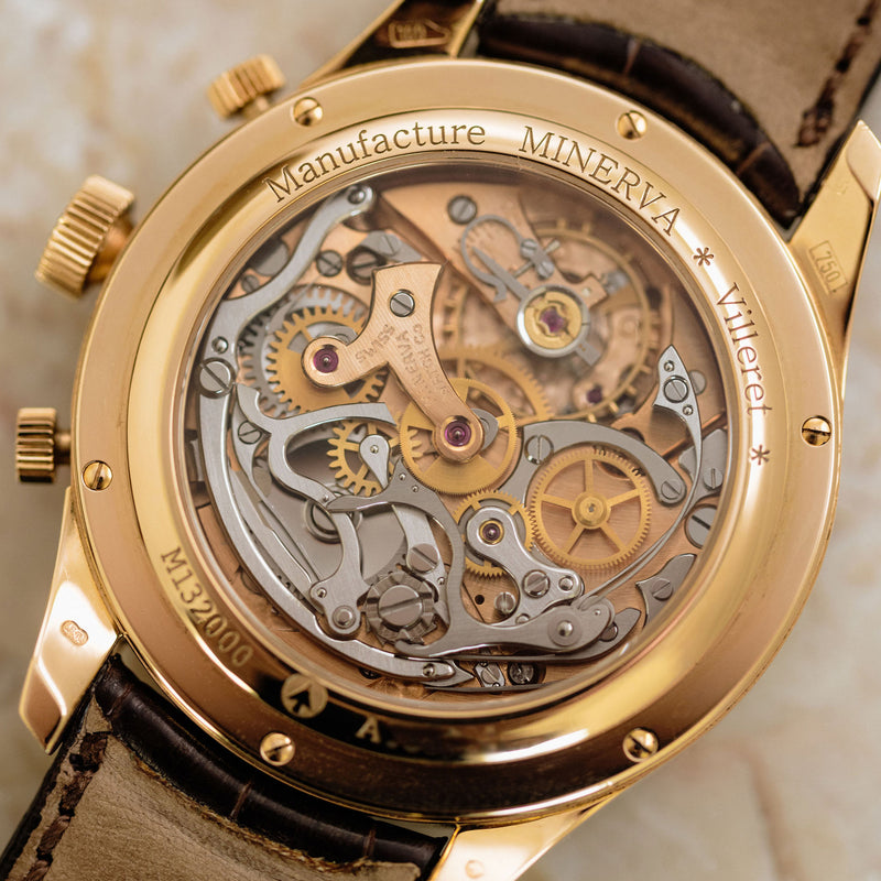 Minerva Chronograph Salmon dial - M132000