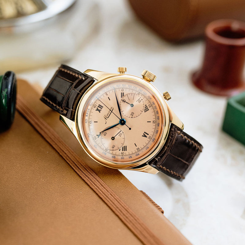 Minerva Chronograph Salmon dial - M132000