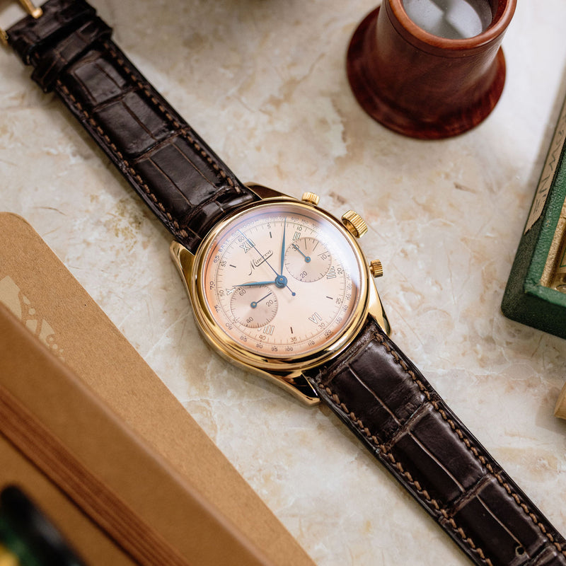 Minerva Chronograph Salmon dial - M132000