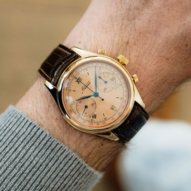 Minerva Chronograph Salmon dial - M132000