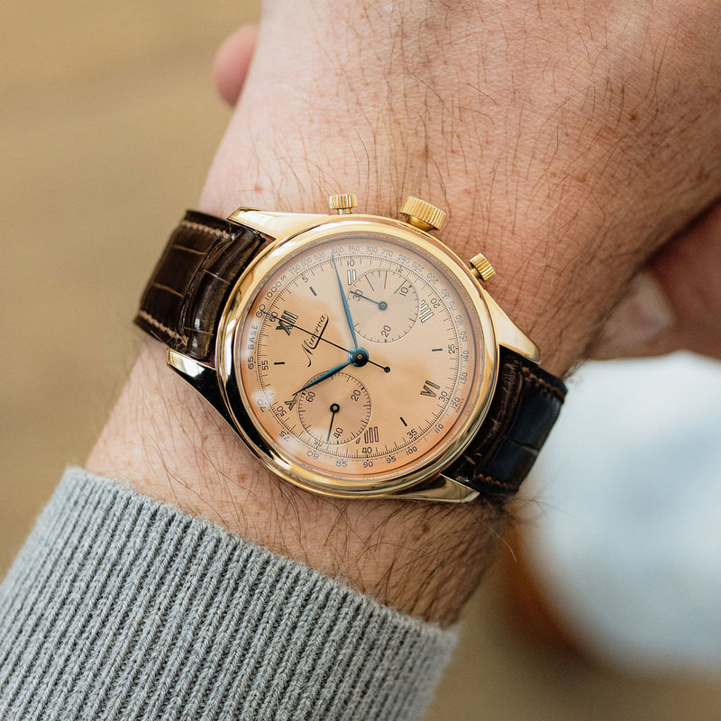 Minerva Chronograph Salmon dial - M132000