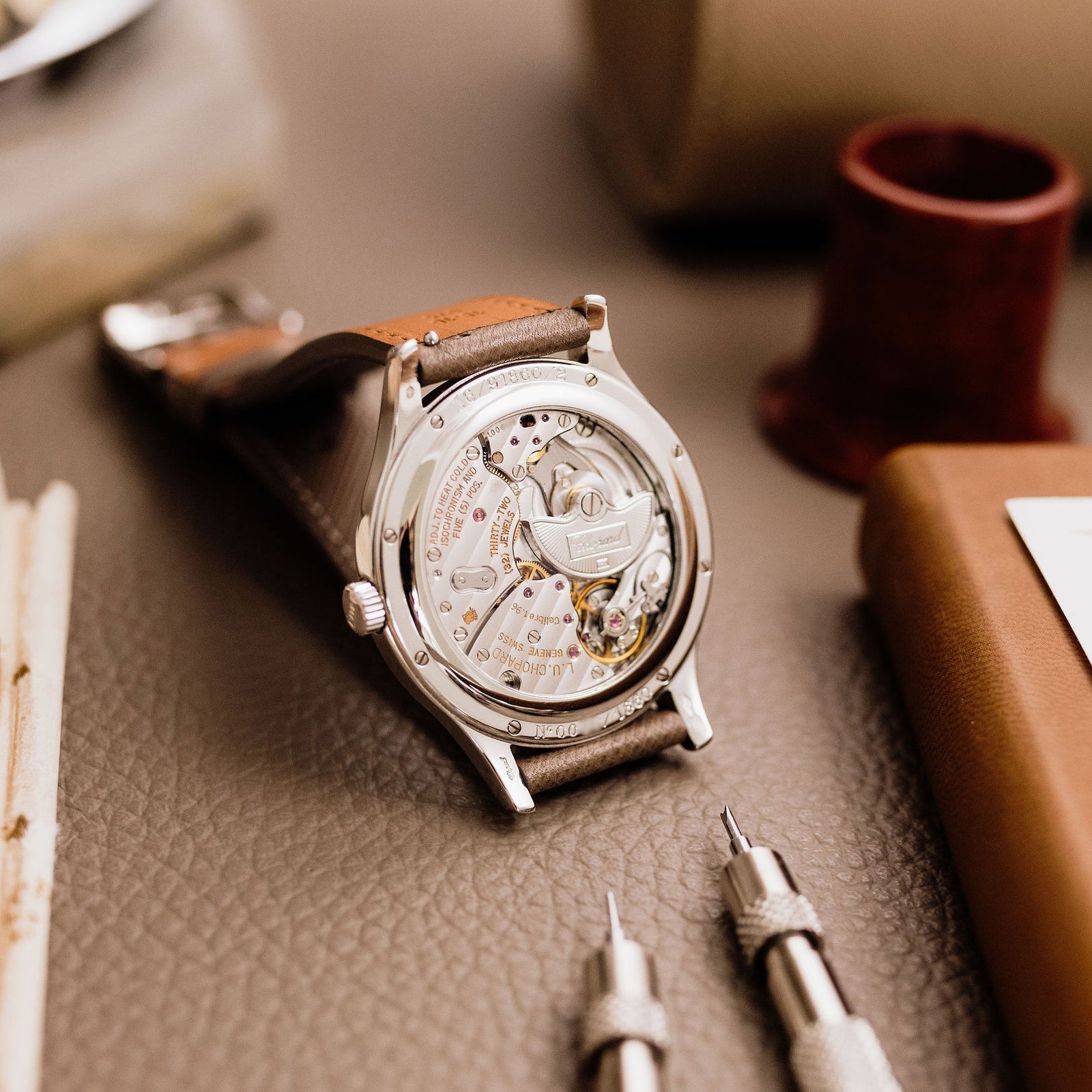 Chopard L.U.C. 1860 Platinum - Salmon Guilloché dial - 16/91860/2
