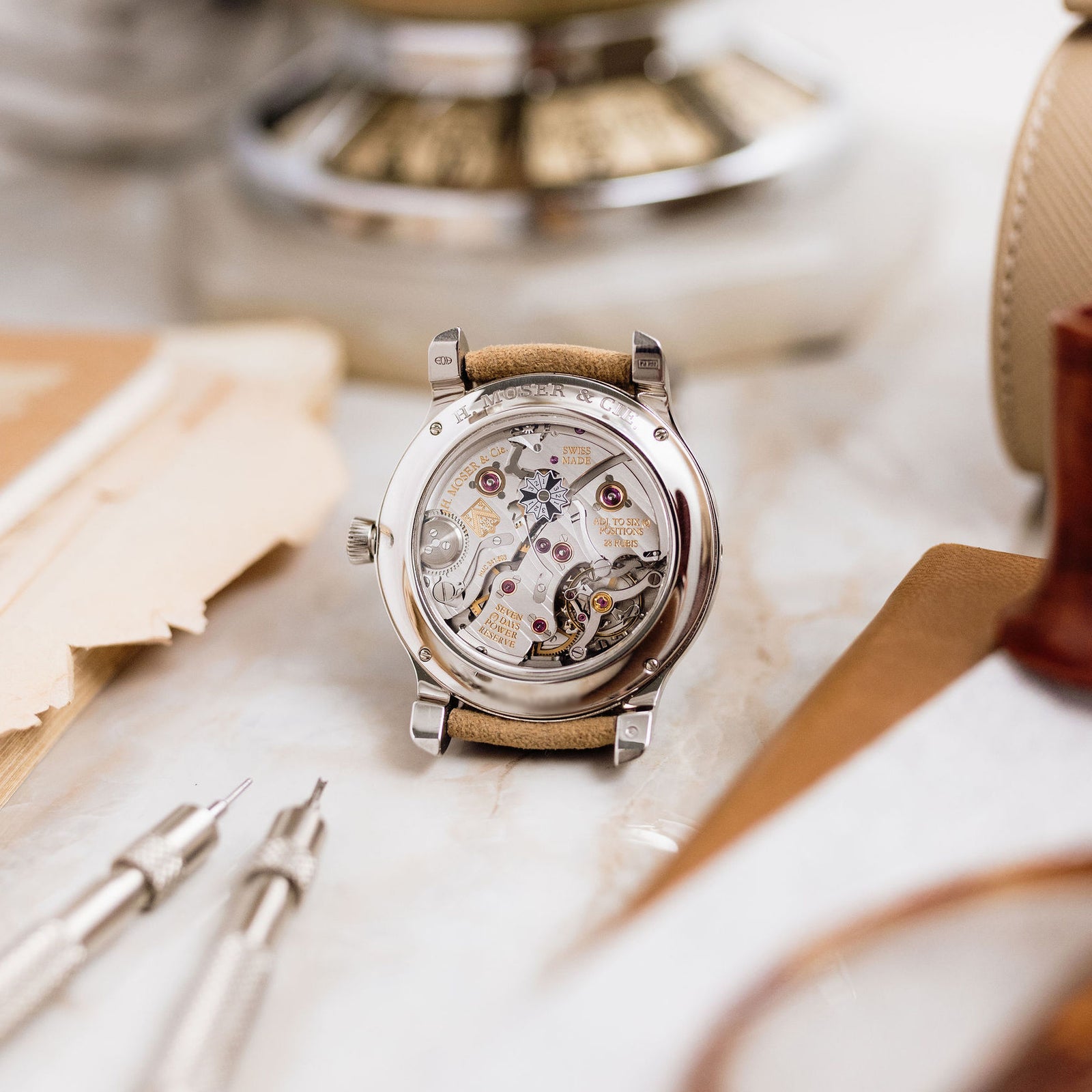 H. Moser & Cie Perpetual Calendar Palladium - Fumé dial – Mr Watchley