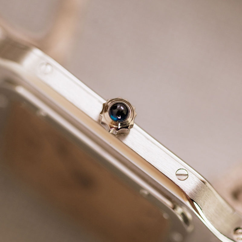 Cartier Santos Dumont 90th anniversary - Platinum - Salmon dial