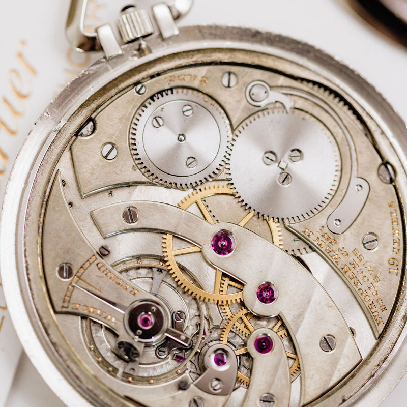 Cartier Platinum Pocket watch - Mother of pearl dial - Anno 1929