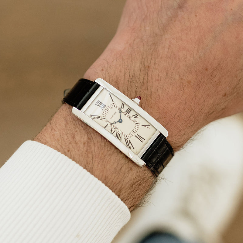 Cartier Tank Cintrée Platinum Reedition - WGTA0193