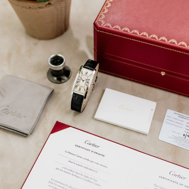 Cartier Tank Cintrée Platinum Reedition - WGTA0193