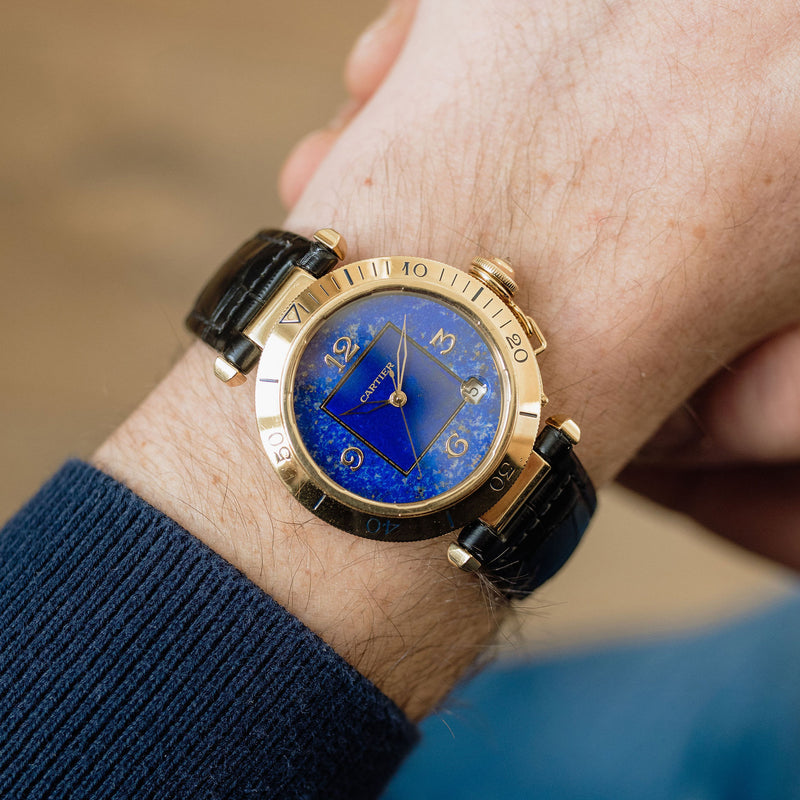 Cartier Pasha Ref. 1023 - Lapis Lazuli Dial 