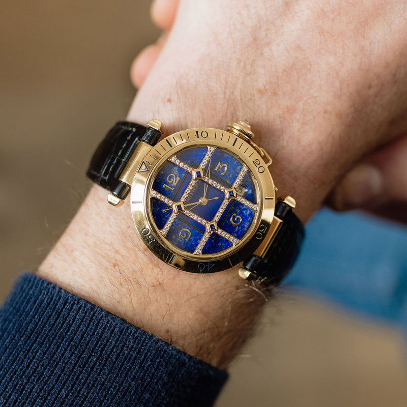 Cartier Pasha Ref. 1023 - Lapis Lazuli Dial 