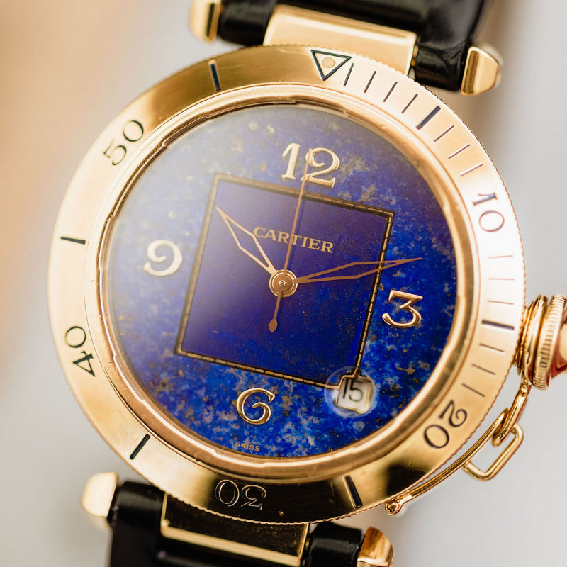 Cartier Pasha Ref. 1023 - Lapis Lazuli Dial 