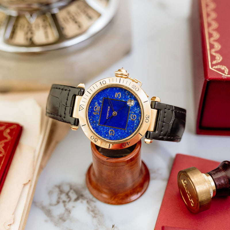 Cartier Pasha Ref. 1023 - Lapis Lazuli Dial 