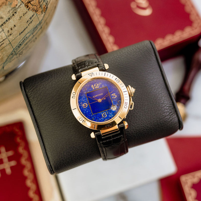 Cartier Pasha Ref. 1023 - Lapis Lazuli Dial 