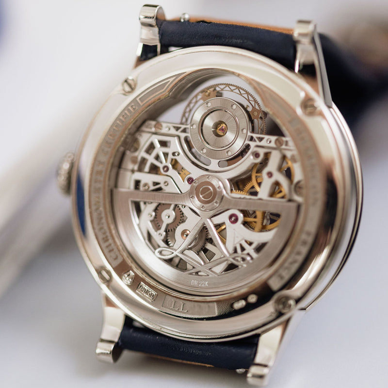 L. Leroy Osmior Tourbillon Régulateur Squelette Art Déco Or Blanc